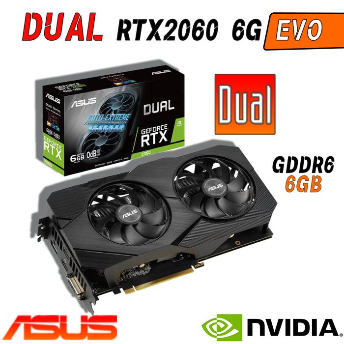 Graphics Card Rtx 2060 Evo Dual Geforce Rtx 2060 Asus Refurbished
