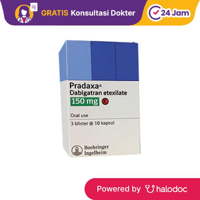 Gambar Pradaxa 150 mg 10 Kapsul - Obat Jantung - Halodoc dari Apotek Halomedika Kp Rambutan undefined Tokopedia
