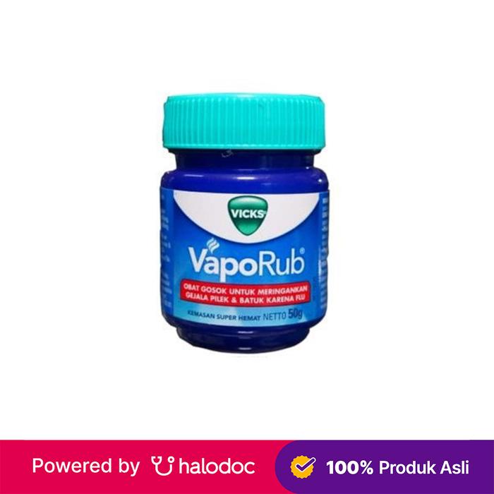 Gambar Vicks Vaporub 50 g - Balsem & Minyak Esensial - Halodoc dari Apotek Halomedika Kp Rambutan undefined Tokopedia