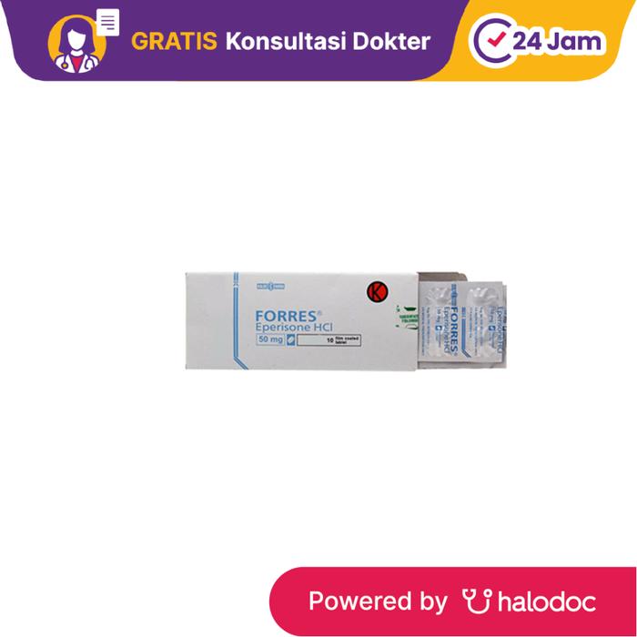 Gambar Forres 50 mg 10 Tablet - Nyeri Otot - Halodoc dari Apotek Najeeb Farma Bekasi undefined Tokopedia