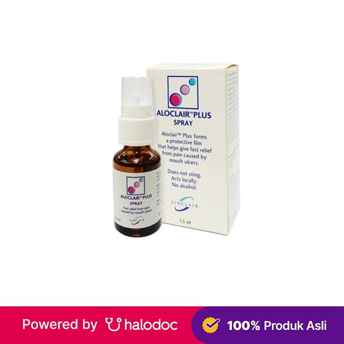 Gambar Aloclair Plus Spray 15 ml - Sariawan & Herpes Mulut - Halodoc dari Apotek Kosambi Jakarta Barat undefined Tokopedia