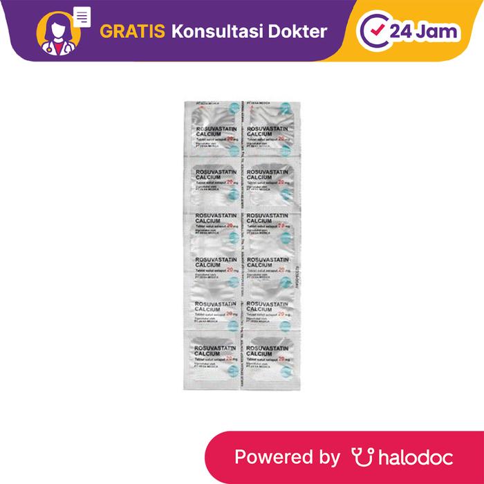 Gambar Rosuvastatin 20 mg 10 Tablet - Obat Kolesterol - Halodoc dari Apotek Kosambi Jakarta Barat undefined Tokopedia