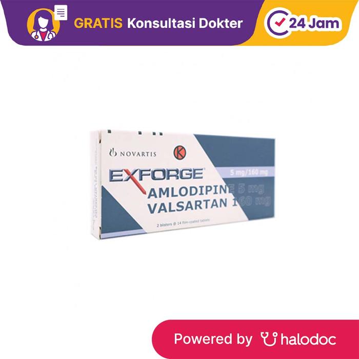 Gambar Exforge 5 mg/160 mg 14 Tablet - Hipertensi - Halodoc dari Apotek Halomedika Kp Rambutan undefined Tokopedia