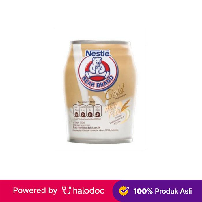 Gambar Bear Brand Gold White Malt 140 ml - Susu Steril - Halodoc dari Apotek K24 Peta Selatan Jakarta Barat undefined Tokopedia