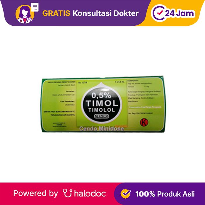 Gambar Cendo Timol 0.5% Minidose 0.6 ml - Obat Mata - Halodoc dari Apotek Halomedika Cicendo undefined Tokopedia