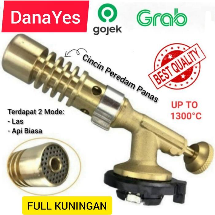 Gambar Portable Gas Torch Flame Gun BBQ Blow Torch - TYPE 920 Korek Gas Masak - Las Kuningan dari DanaYes undefined Tokopedia