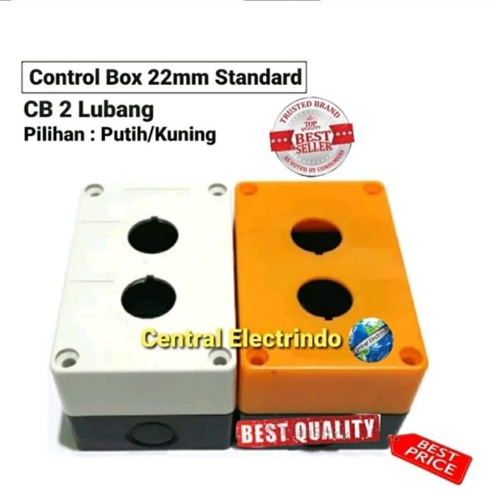 Gambar Control Box Push Button 22mm 2 Lubang Putih/Kuning. - Putih dari Central Electrindo undefined Tokopedia