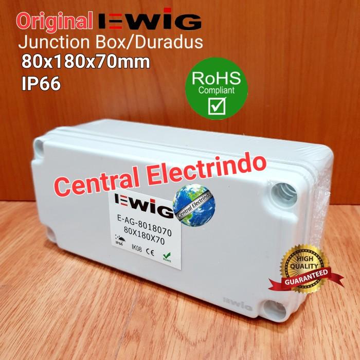 Gambar Junction Box AG 80×180×70mm Box Panel Plastik ABS EWIG Polos IP66. - Box Polos dari Central Electrindo undefined Tokopedia