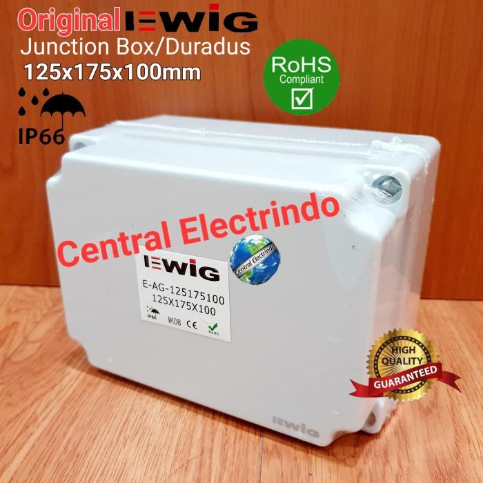 Gambar Junction Box AG 125×175×100mm Box Panel Plastik ABS EWIG Polos IP66. - Box Polos dari Central Electrindo undefined Tokopedia
