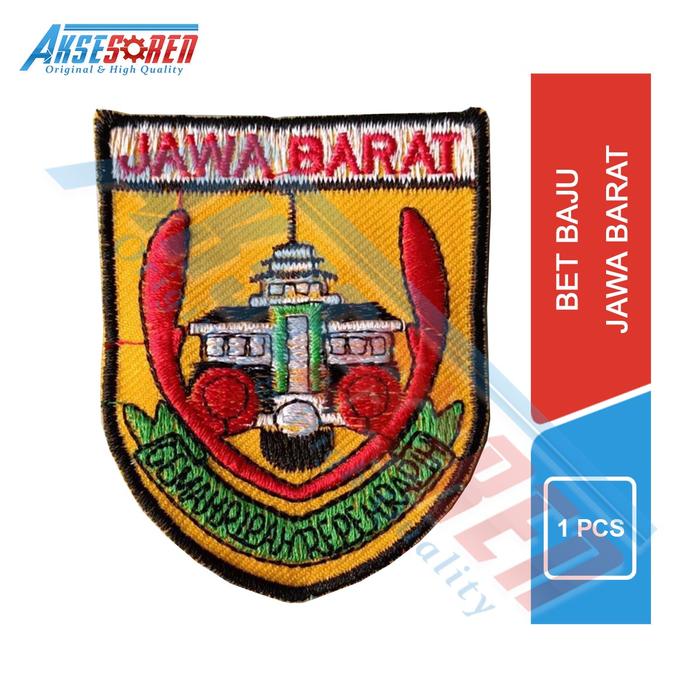 Gambar Aksesoren Bet Baju Bordir Atribut Perlengkapan Sekolah Kantor / Aksesoris Pakaian Pramuka Dinas / Logo Merah Putih - Jawa Barat dari Aksesoren undefined Tokopedia