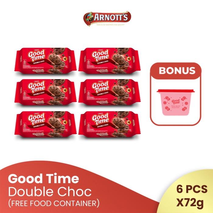 Gambar Terlaris Good Time Cookies Double Choco 6Pcs (Free Food Container) dari rionartes undefined Tokopedia