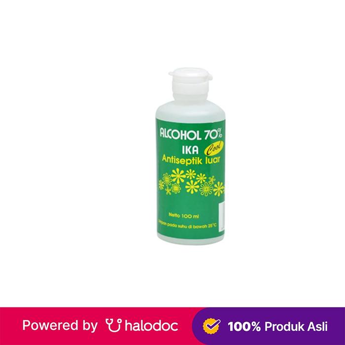 Gambar Alkohol 70% Ika Cool 100 ml - Antiseptik - Halodoc dari Apotek Halomedika Cicendo undefined Tokopedia