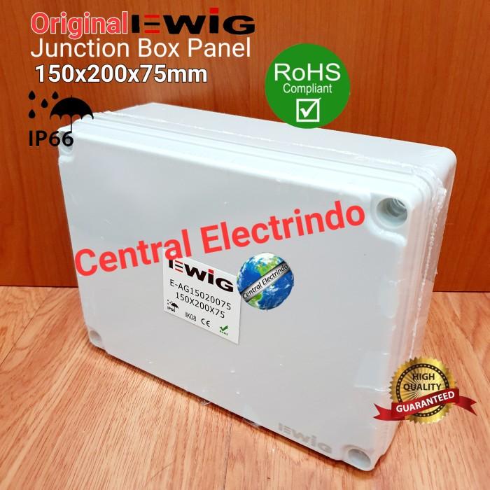 Gambar Junction Box AG 150×200×75mm Box Panel Plastik ABS EWIG Polos IP66. - Box+Plate dari Central Electrindo undefined Tokopedia