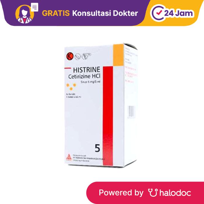 Gambar Histrine Sirup 60ml - Obat Alergi - Halodoc dari Apotek Halomedika Cicendo undefined Tokopedia