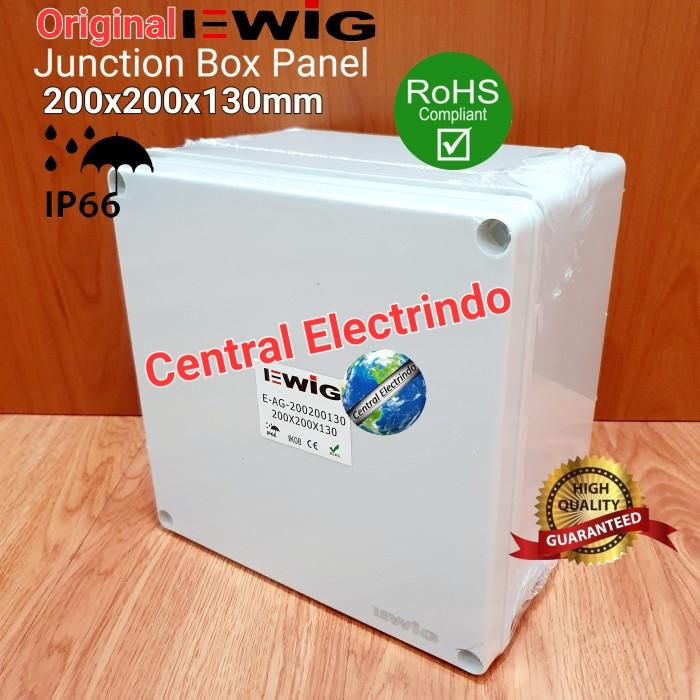 Gambar Junction Box AG 200×200×130mm Box Panel Plastik ABS EWIG Polos IP66. - Box Polos dari Central Electrindo undefined Tokopedia