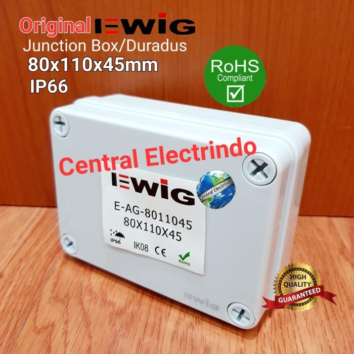 Gambar Junction Box AG 80×110×45mm Box Panel Plastik ABS EWIG Polos IP66. - Box Polos dari Central Electrindo undefined Tokopedia