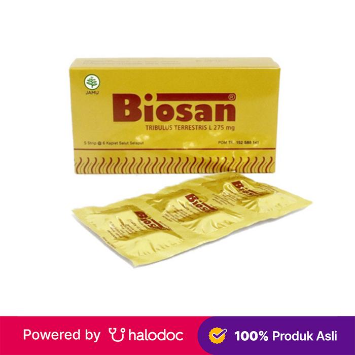 Gambar Biosan 275 mg 6 Tablet - Vitamin Herbal - Halodoc dari Apotek Halomedika Kp Rambutan undefined Tokopedia
