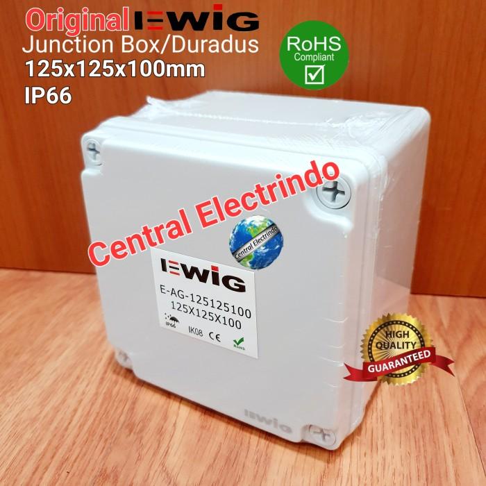 Gambar Junction Box AG 125×125×100mm Box Panel Plastik ABS EWIG Polos IP66. - Box Polos dari Central Electrindo undefined Tokopedia