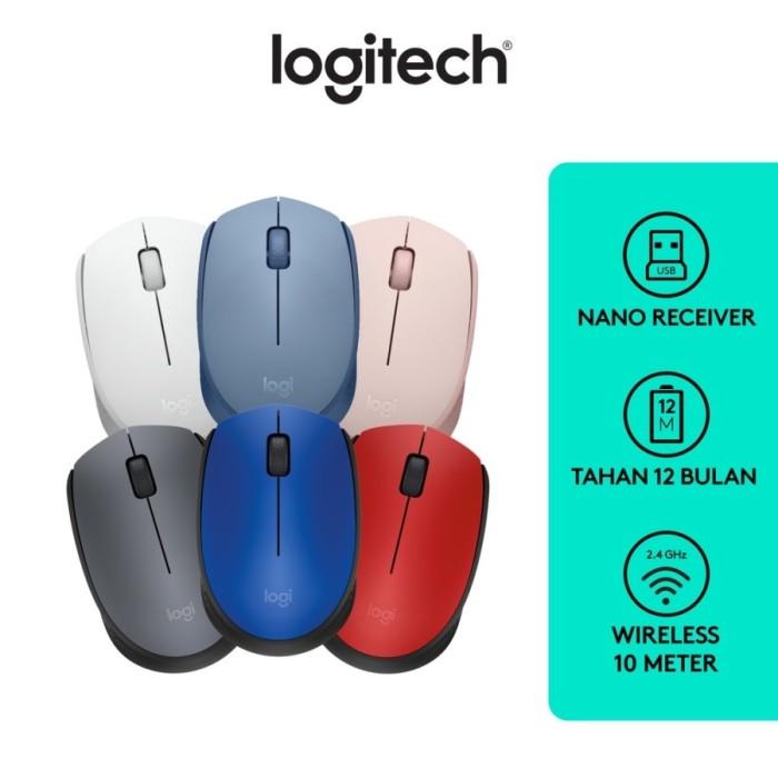 Gambar MOUSE LOGITECH WIRELESS M171 BLUE - Abu-abu dari Planet Computer Store undefined Tokopedia