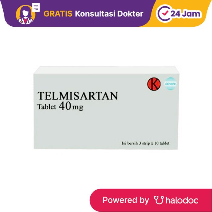 Gambar Telmisartan 40 mg Box 30 Tablet - Hipertensi - Halodoc dari Apotek Kosambi Jakarta Barat undefined Tokopedia