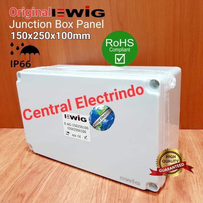 Gambar Junction Box AG 150×250×100mm Box Panel Plastik ABS EWIG Polos IP66. - Box Polos dari Central Electrindo undefined Tokopedia