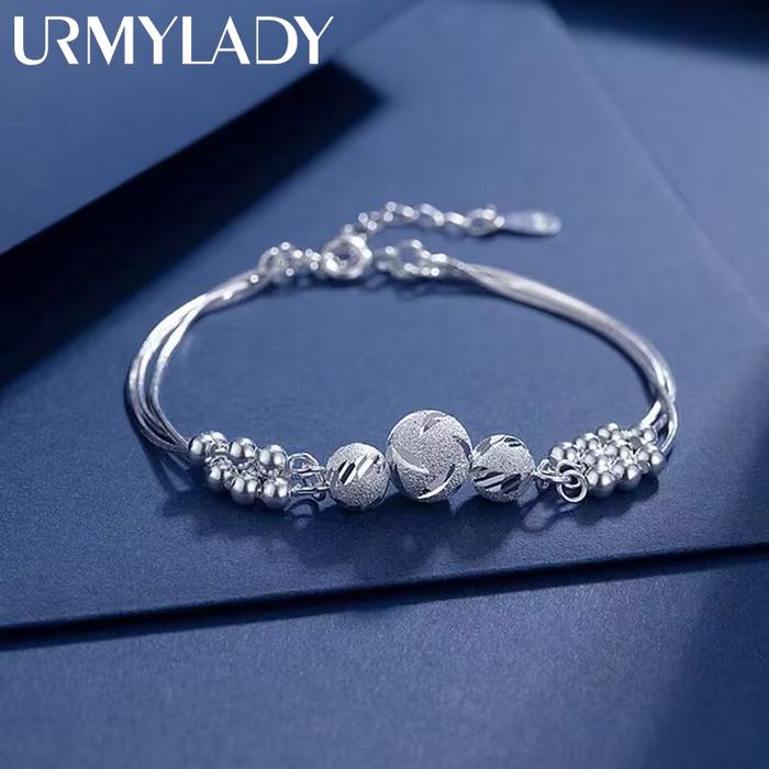 Sterling Silver Lucky Jual GELANG ELEGANT Fine 925 Sterling Silver