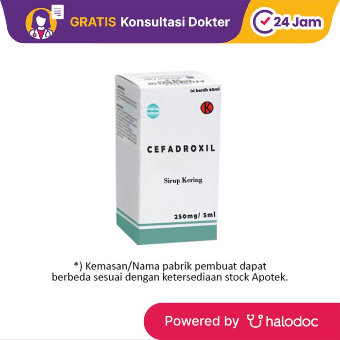 Gambar Cefadroxil 250 mg/ 5ml Dry Syrup 60 ml - Antibiotik - Halodoc dari Apotek Kosambi Jakarta Barat undefined Tokopedia