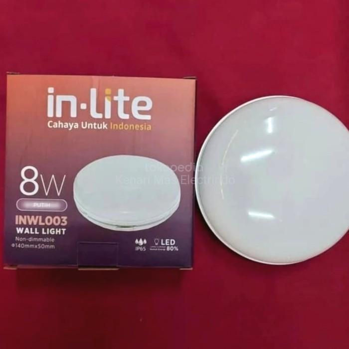 Gambar INLITE LAMPU DINDING LED WALL LAMP INWL003 8W 12W 20W OUTBOW - Putih, 8W dari Kenari Mas Electrindo undefined Tokopedia