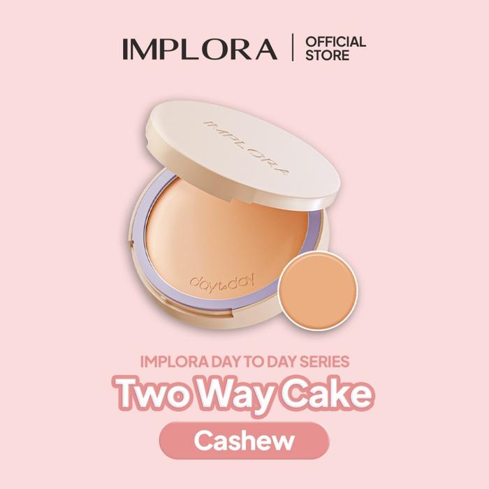 Gambar Implora Day to Day Two Way cake Porcelain Butter Cashew Honey Toffee Nutmeg Two Way Cake Day To Day Implora - 03 Cashew, refill pack dari Kosmetik Keliling undefined Tokopedia