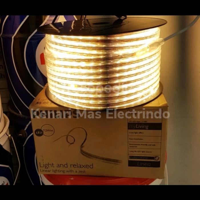 Gambar PHILIPS LAMPU LED STRIP SELANG 31087 HV LEDTAPE 6,6W/M @50METER 220V - Putih 6500k dari Kenari Mas Electrindo undefined Tokopedia