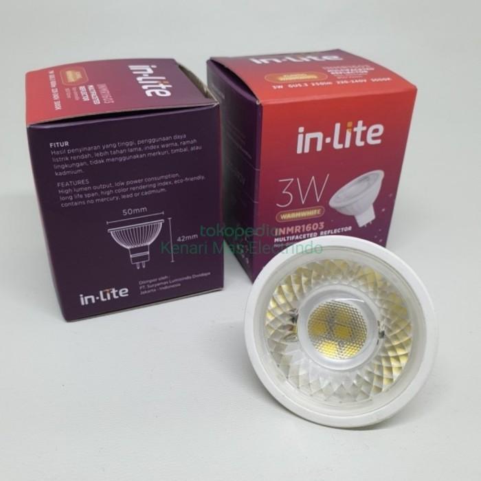 Jual INLITE LAMPU HALOGEN MR16 LED 3W INMR1603 3W 220V - Warm white ...