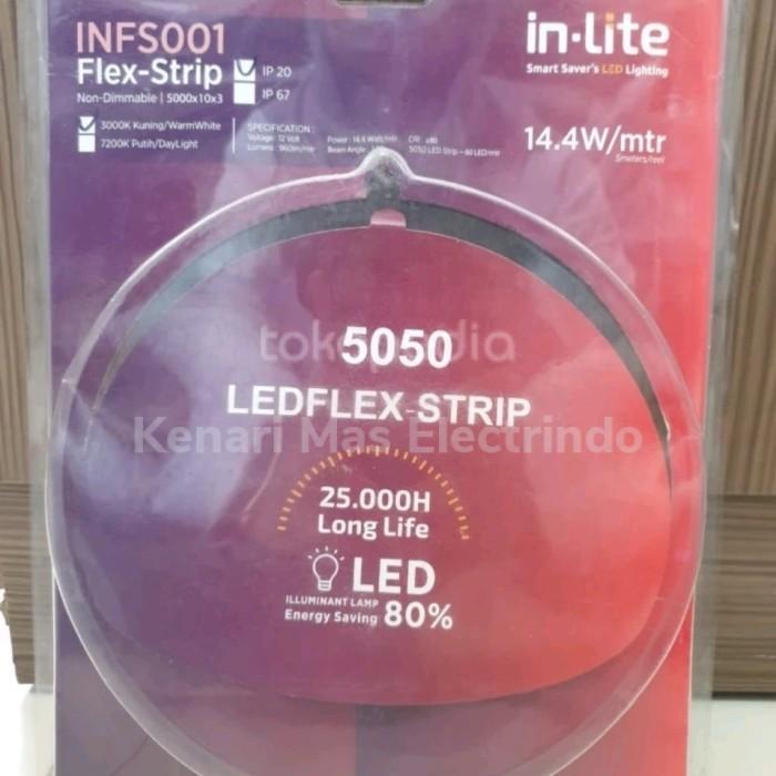 Gambar INLITE LAMPU LED STRIP INFS001 14.4 W 14,4W DC 1P20 12V INDOOR IN LITE - IP20 PUTIH, 4.8 Watt dari Kenari Mas Electrindo undefined Tokopedia