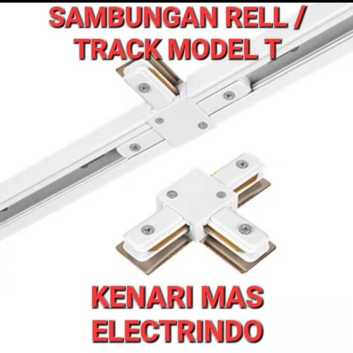 Gambar SAMBUNGAN RELL/TRACK T KONEKTOR PENYAMBUNG REL MODEL T - Putih dari Kenari Mas Electrindo undefined Tokopedia