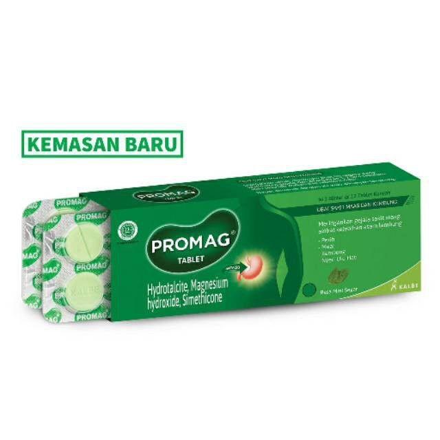Gambar NEW ￼PROMAG TABLET 1 BLISTER ISI 10 TABLET OBAT SAKIT MAAG DAN KEMBUNG dari BerkahIlahi2 undefined Tokopedia