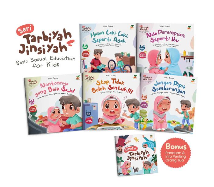 Gambar Buku Seri Tarbiyah Jinsiyah: Panduan Pendidikan Seksual Dasar untuk Anak-Anak (Paket 5 Buku Cerita Bergambar) dari KidoVibe undefined Tokopedia