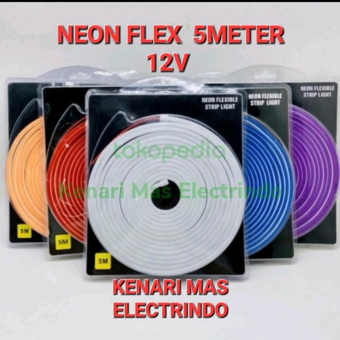 Gambar LAMPU LED NEON FLEX HURUF/TULISAN 5METER DC 12V LED FLEXIBLE - Warmwhite dari Kenari Mas Electrindo undefined Tokopedia