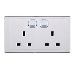 Jual SIMON E6 Socket-Outlets Twin BS Switched Socket ( 13A - 250V ...