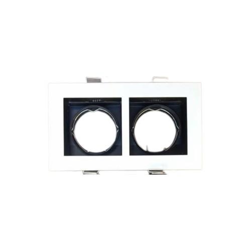 Gambar Kap Lampu Downlight Spotlight Sorot Mr16 Inbow - Kotak - 2 Mata/Gang - Putih dari Graha Listrik Electric undefined Tokopedia