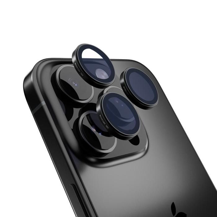 Gambar Lens Protector iPhone 16 Pro Max 16 Plus MAGEASY Lenz Sapphire Camera Ring Guard Titanium Metal Waterproof Anti Reflection Anti Glare Protective Camera Cover - Black, 16/16 Plus dari Supcase Official ID undefined Tokopedia
