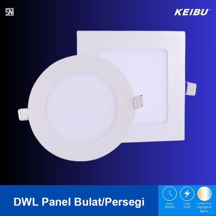 Gambar KEIBU Lampu LED Downlight Panel Bulat / Kotak 5 Watt - 15 Watt - Bulat 15W dari Graha Listrik Electric undefined Tokopedia