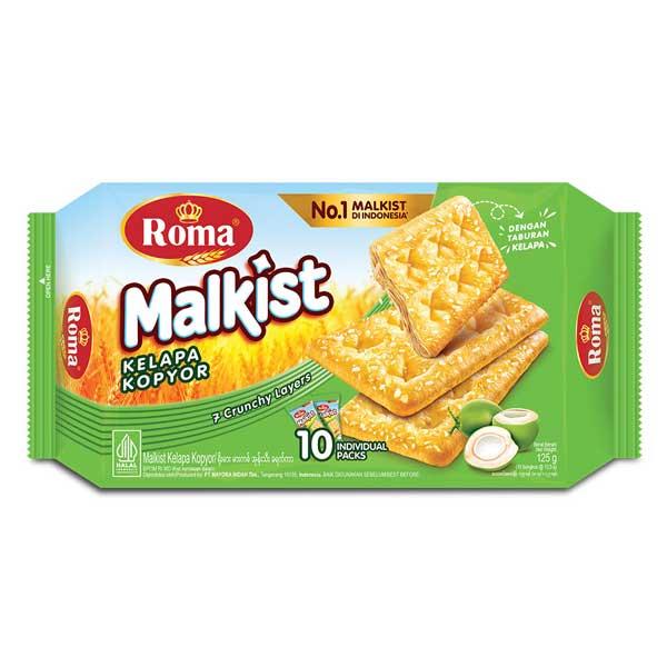 Gambar ROMA MALKIST KELAPA KOPYOR 125 GR - BISKUIT dari Hypermart Gading Serpong undefined Tokopedia