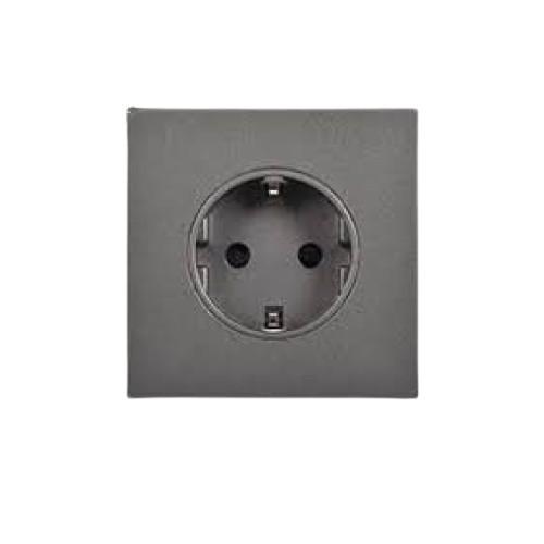 Gambar SIMON i7 Schuko Socket Module ( 16A, 250V ) 701687 - Grey  dari Graha Listrik Electric undefined Tokopedia