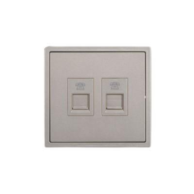 Gambar SIMON i7 Twin Telephone Outlet Module (RJ11) 705224 - Champagne  dari Graha Listrik Electric undefined Tokopedia