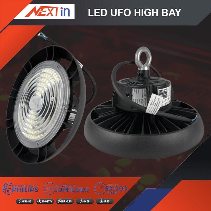 Gambar Nextin LED Industrial Lampu Highbay 100W 150W 200W POWER PHILIPS - 100Watt dari Voltindo Electric undefined Tokopedia