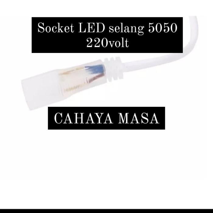 Gambar SOCKET LAMPU SELANG LED STRIP 2835/5050/RGB/NEON FLEX KABEL ADAPTOR - NEON FLEX dari Cahaya Mas Electrindo undefined Tokopedia