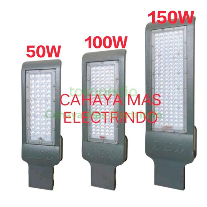 Gambar LAMPU JALAN PJU LED 50W 100W 150W / PJU LED MODEL TIPIS - Putih, 50W dari Cahaya Mas Electrindo undefined Tokopedia