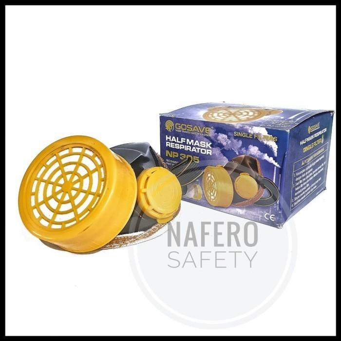 Gambar Masker gas anti debu respirator moncong babi single filter NC 305 - Hitam dari Nafero Safety undefined Tokopedia