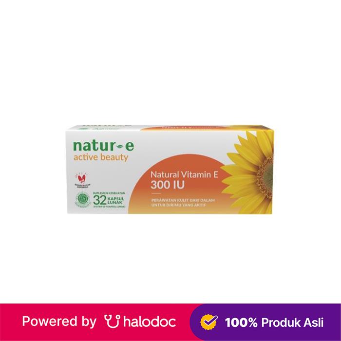 Gambar Natur-E Active Beauty Natural Vitamin E 300 IU 32 Kapsul - Halodoc dari Apotek Kosambi Jakarta Barat undefined Tokopedia