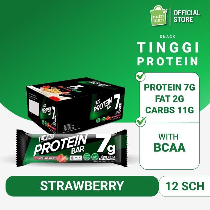 Gambar New L-Men Protein Bar Strongberry 12 Sachet - Snack Bar Tinggi Protein Original dari Loid Forger undefined Tokopedia