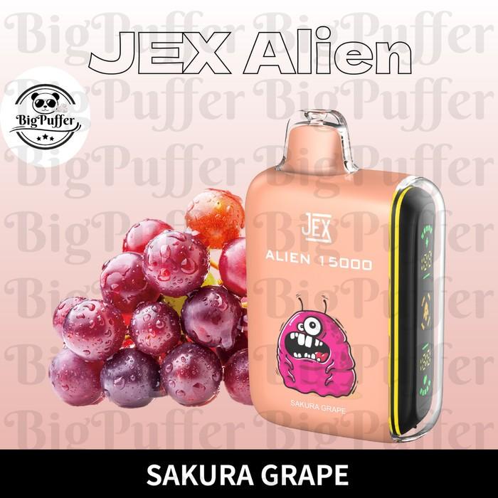 Gambar JEX ALIEN VAPE 15000 PUFFS WITH INDICATOR - Sakura Grape dari BigPuffer undefined Tokopedia